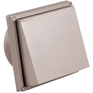 RVS BUITENROOSTER SCHUINE KAP MET FIJNMAZIG GAAS ø 125MM