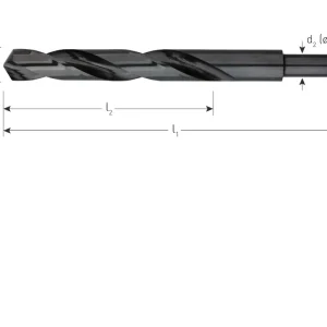 HSS-R SPIRAALBOOR, DIN 338, TYPE N, D2=13, ø22,0