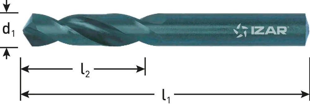 IZAR HSS-G PLAATWERKBOOR, DIN 1897, TYPE N, ø3,6