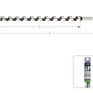 SLANGENBOOR, SILVER-LINE, ø24X155/230