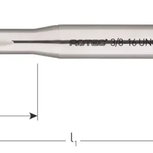 HSS-E MACHINETAP '800', DOORLOPEND, DIN 371, UNC NO.12-24