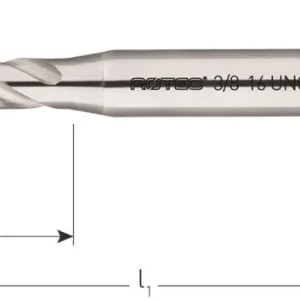 HSS-E MACHINETAP '800', BLIND, DIN 371, UNC 3/8"-16