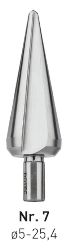 HSS CONISCHE PLAATBOOR NR.7 / ø5-25,4