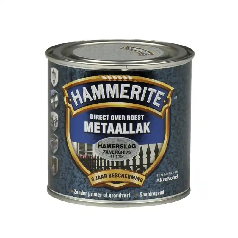 HAMMERITE HAMERSLAG ZILVERGRIJS 250ML