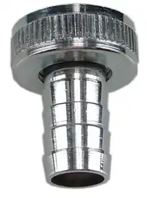 CHROOM SLANGWARTEL SET 1/2 X 1/2 EN BORGRING