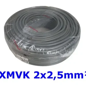 XMVK 2 X 2.5 RING GRIJS PER METER