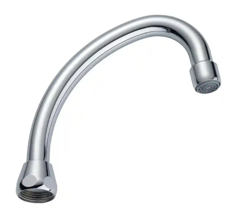 J-UITLOOP MET CASCADE® SLC VERCHROOMD 3/4" 150MM