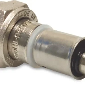 MULTI-FIT AANSLUITING MESSING VERNIKKELD 16 MM X 3/4" MULTI-FIT X WARTEL BINNENDRAAD 20BAR KIWA