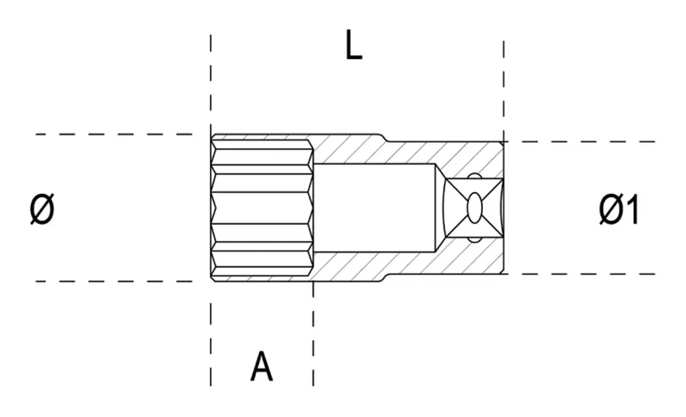 BETA 920AL 17-DOPSLEUTEL, ZESKANT, LANGE