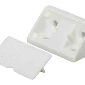 HOEKCONNECTOR,KUNSTSTOF,WIT