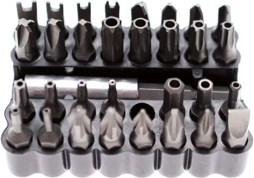 SCHROEFBITSET, VEILIGHEID, 33DLG, BITLENGTE 25MM, BGS 763