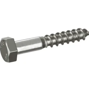 HOUTDRAADBOUT RVS-A2 SW-13 DIN571 8X90