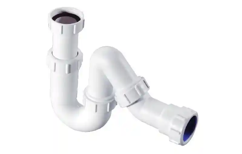 MCALPINE S-SIFON, MET INLAAT, PP, WIT, 1¼" X 32 MM