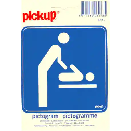 STICKER BABYVERSCHOONRUIMTE PICTO 100X100 MM