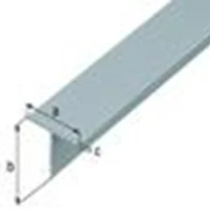 ALUMINIUM T PROFIEL ZILVER 20 X 20 X 1.5 1METER