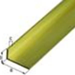 HOEKPROFIEL MESSING 30X15X1,5MM 1 METER