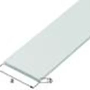 PLATTE STRIP, PVC WIT, 25X2/1M