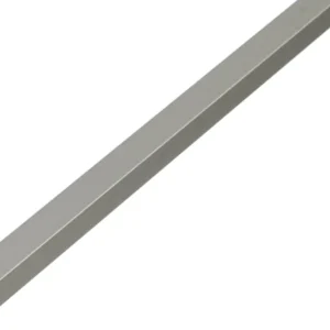 ALUMINIUM VIERKANTE STANG ZILVER 10 X 10 1 METER