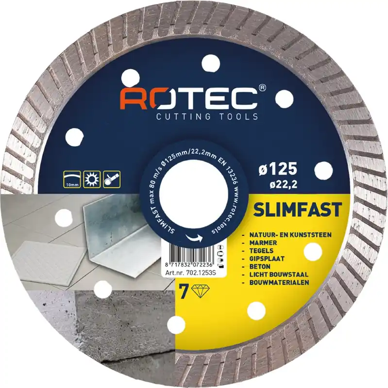 DIAMANTZAAGBLAD 'SLIMFAST' ø115X1,2Xø22,2