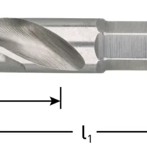 HSS-G BOORBIT DIN 3126, 1/4"-E6.3, ø3,0