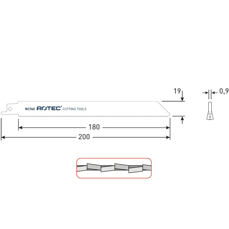 RECIPROZAAGBLAD RC740 / S1022EF
