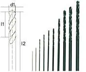 BORENSET HSS DIN 338, 10-DLG. (0,3 - 3,2 MM)