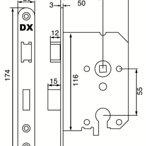 DNS-50-PCSS / DAG & NACHTSLOT / EURO CIL. / RONDE VPL. RVS
