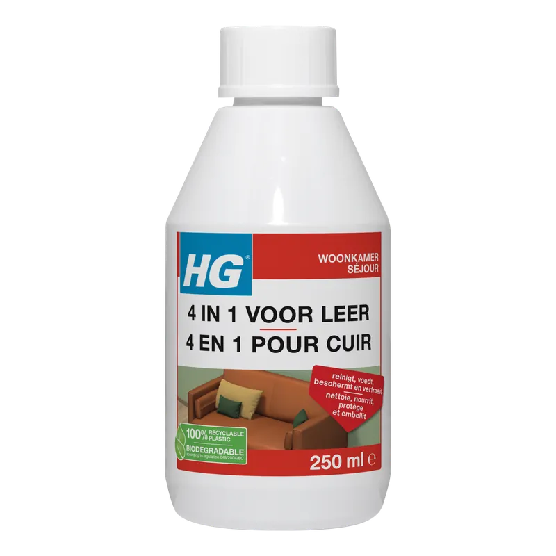 HG 4 IN 1 VOOR LEDER 250 ML