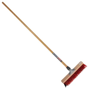 X-BEZEM - BUITENBEZEM - NYLON - MET DUL - 40 CM - HOUTEN STEEL - 160 C
