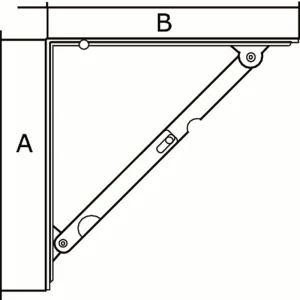 ES 4130B / PLANKDR.OPVOUWB.300X300MM WIT