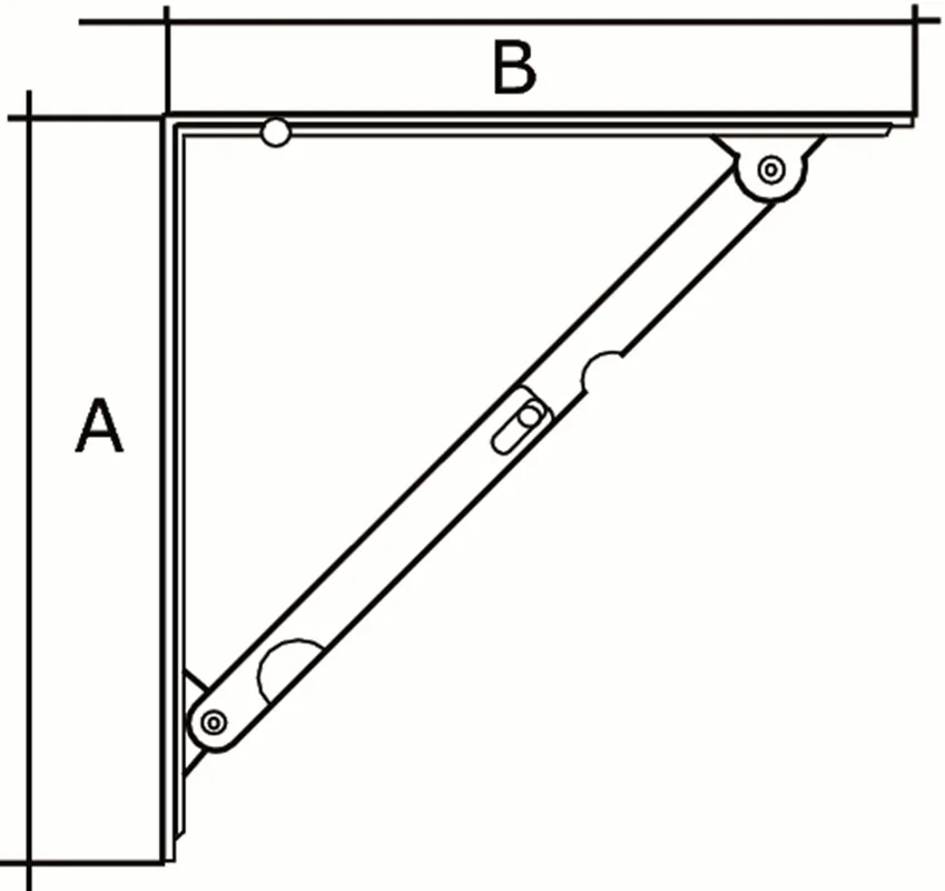ES 4130B / PLANKDR.OPVOUWB.300X300MM WIT