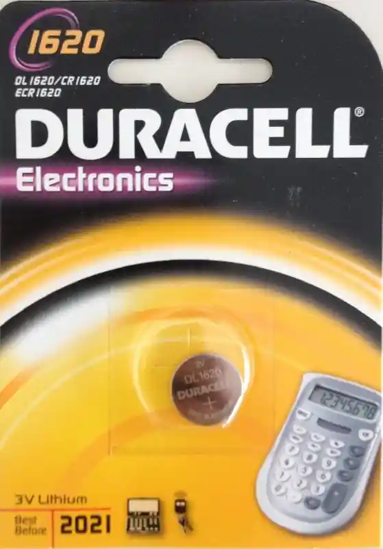 DURACELL 1620/CR1620 LITHIUM 3 VOLT BP1