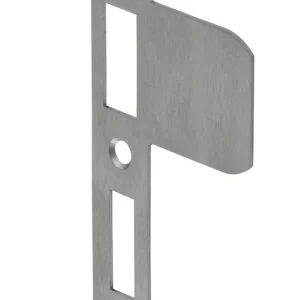 VP 1279/17/U DR.1+3 SLUITPLAAT, RVS 23X127.3MM AFGEROND, VERLENGD, DR