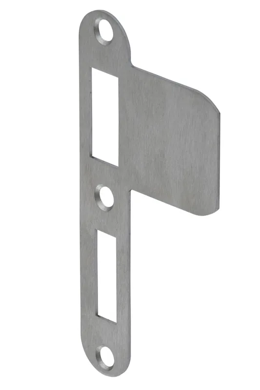 VP 1279/17/U DR.1+3 SLUITPLAAT, RVS 23X127.3MM AFGEROND, VERLENGD, DR