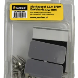 PANDSER MONTAGESET VOOR EPDM DAKTRIM 65 X 50 MM