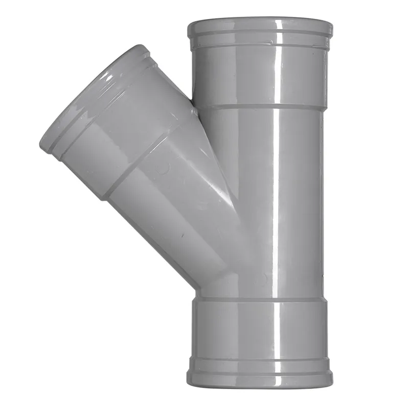 T-STUK PVC 3X MANCHETMOF Ø 125MM 45º