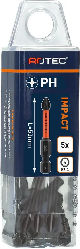 IMPACT SCHROEFBIT PH 3, L=50, E6.3, BASIC