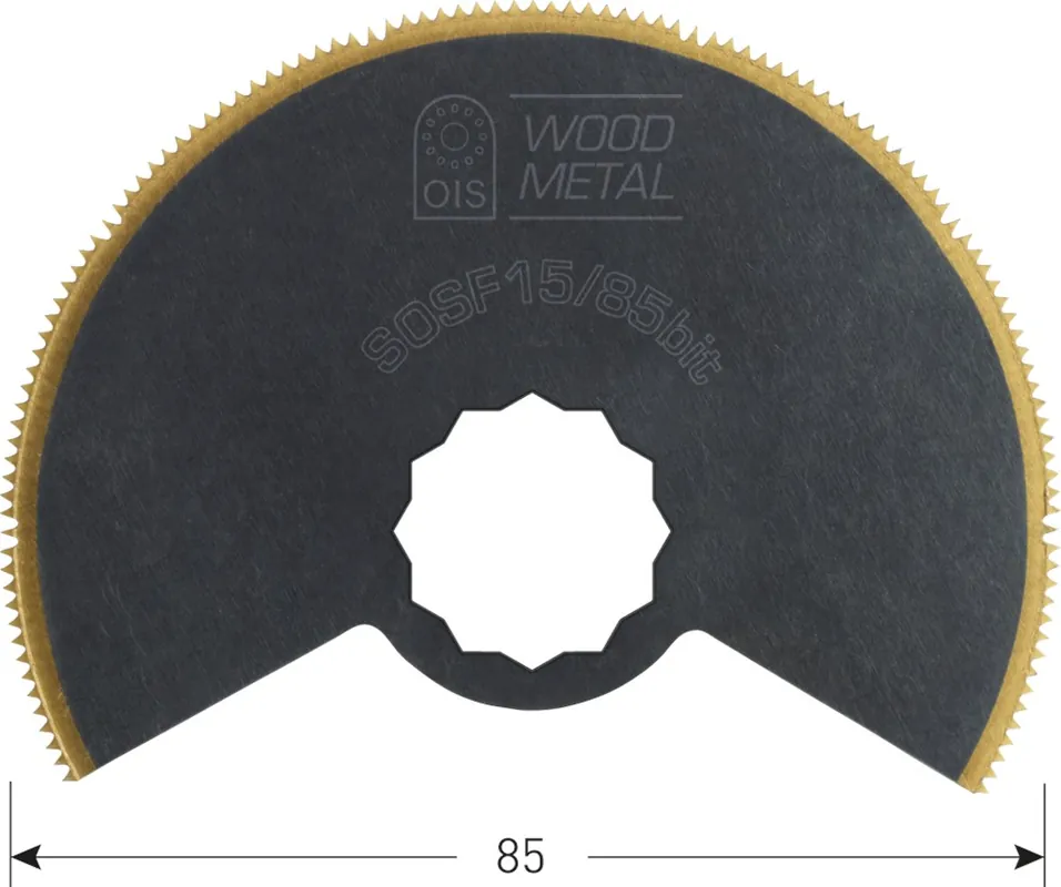 SOSF 15/85BIT SUPERCUT SEGMENTZAAGBLAD MULTI-MATERIAAL ø85