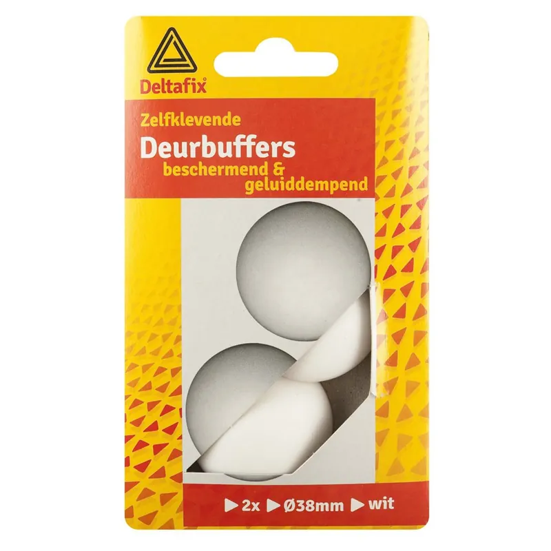 DEURBUFFER PVC ZELFKLEVEND BRUIN 38 MM 2ST