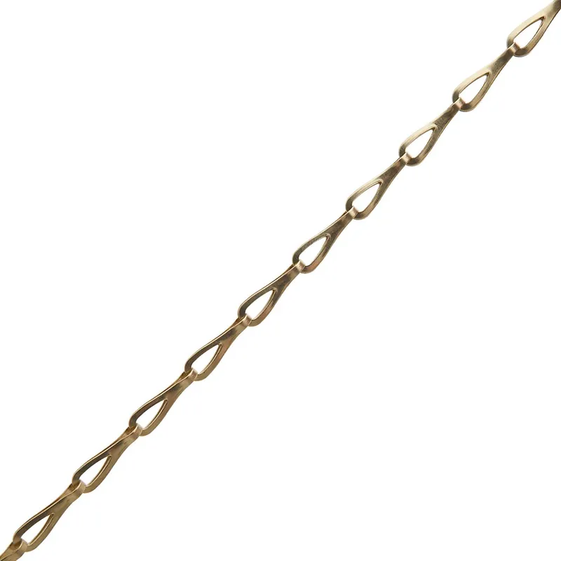PATENTKETTING MESSING 19.6X0.5MM PRIJS PER METER