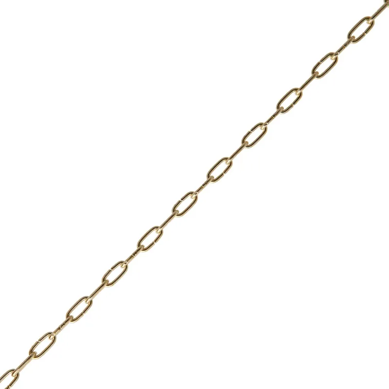 KLOKKETTING VERMESS. 6.6X1.3MM PRIJS PER METER
