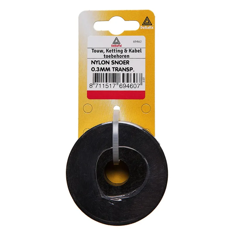 SNOER NYLON TRANSPARANT 25 M X 0.5MM 1ST