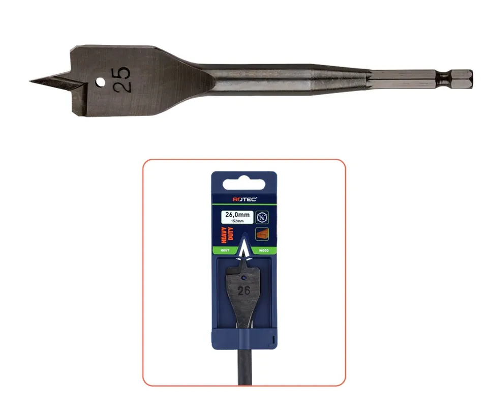 SPEEDBOOR HEAVY-DUTY, 1/4" E6.3-BIT-AANSLUITING, ø20X152