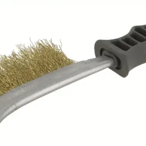 HANDBORSTEL, GEGOLFD MESSINGDRAAD, 265X28X0,30
