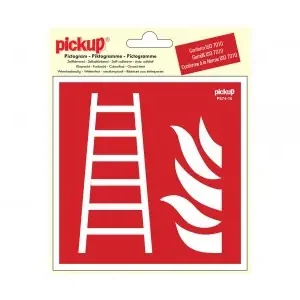STICKER BRANDLADDER PICTO 150X150 MM