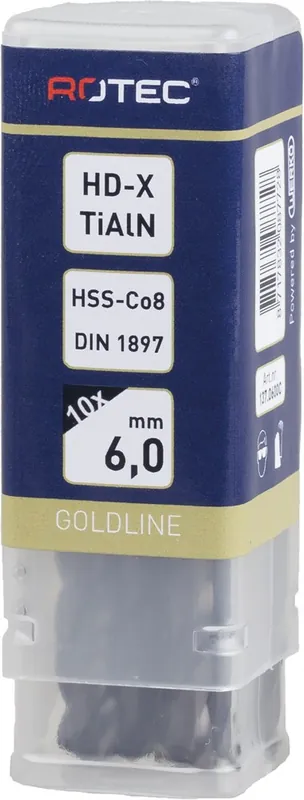HSS-E PLAATWERKBOOR, DIN 1897, TYPE HD-X, TIALN, ø4,2