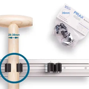 STEELKLEM PRAX ROND 35 MM (PER 2 STUKS IN BLISTERVERPAKKING)