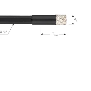 ROTEC DIAMANT TEGELBOOR 6-KANT 8.0 MM