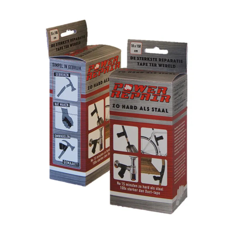 REPARATIETAPE ZELFFUSEREND POWER REPAIRSTANDAARD ACTIVATIE MET VOCHT ZWART 150CM X 10 CM