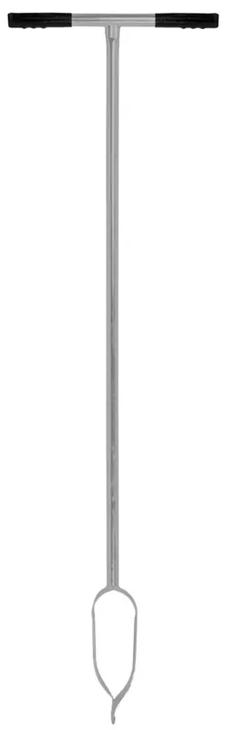 GRONDBOOR - VERZINKT STAAL - 7 CM - RUBBEREN HANDVATTEN